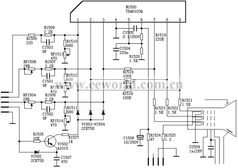 Video amplifier circuit: TDA6103