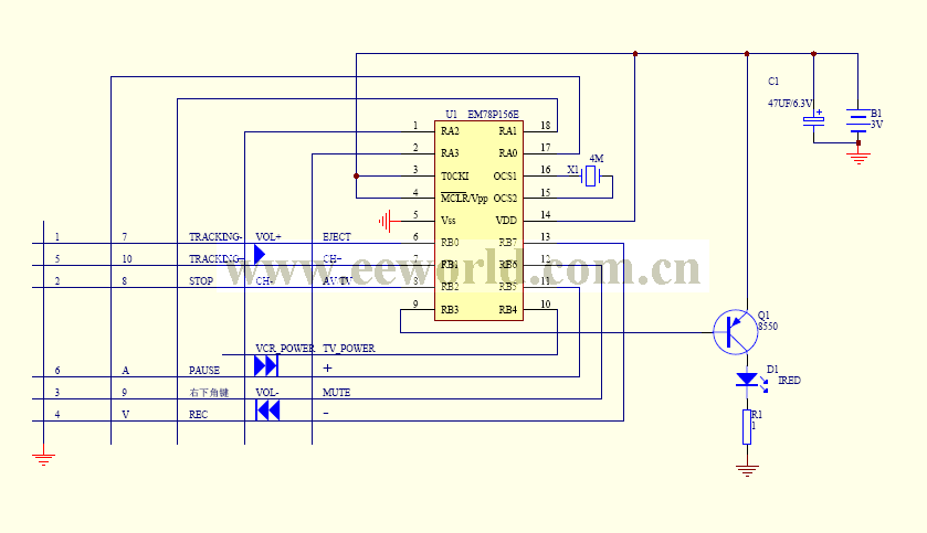 Color TV remote control 06