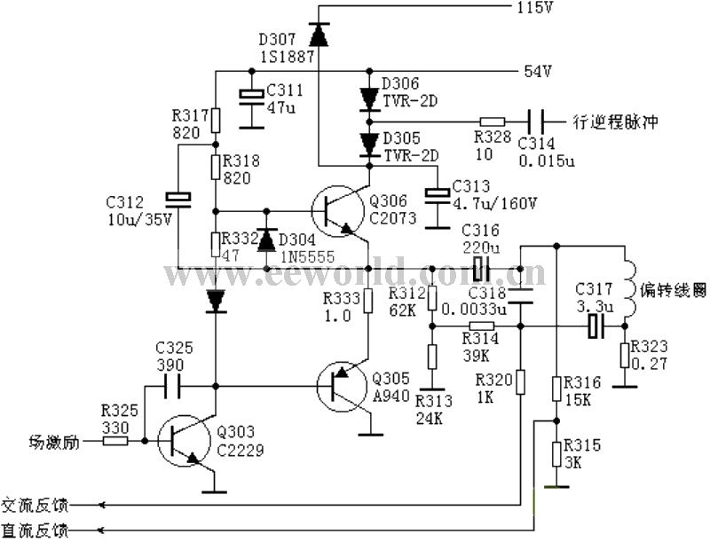 Field output circuit: OTL discrete