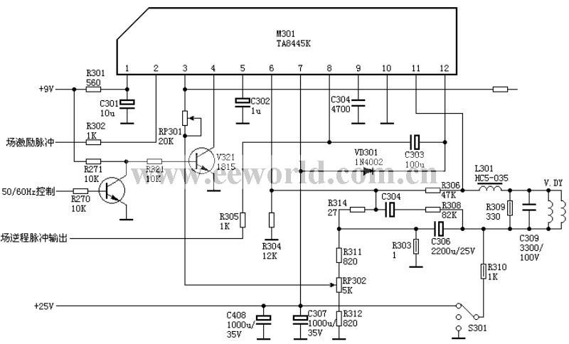 Field output circuit: TA8445K