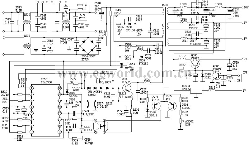 Absolutely usable switching power supply: Veuve Clicquot 4C7108 power supply