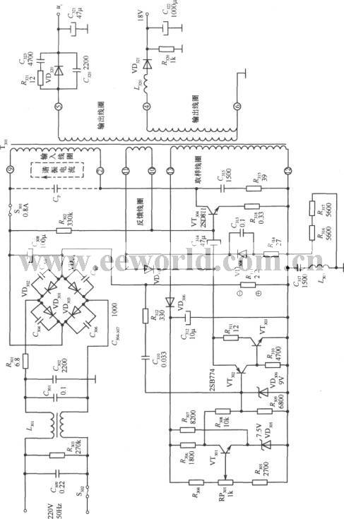 高压开关稳压电源电路