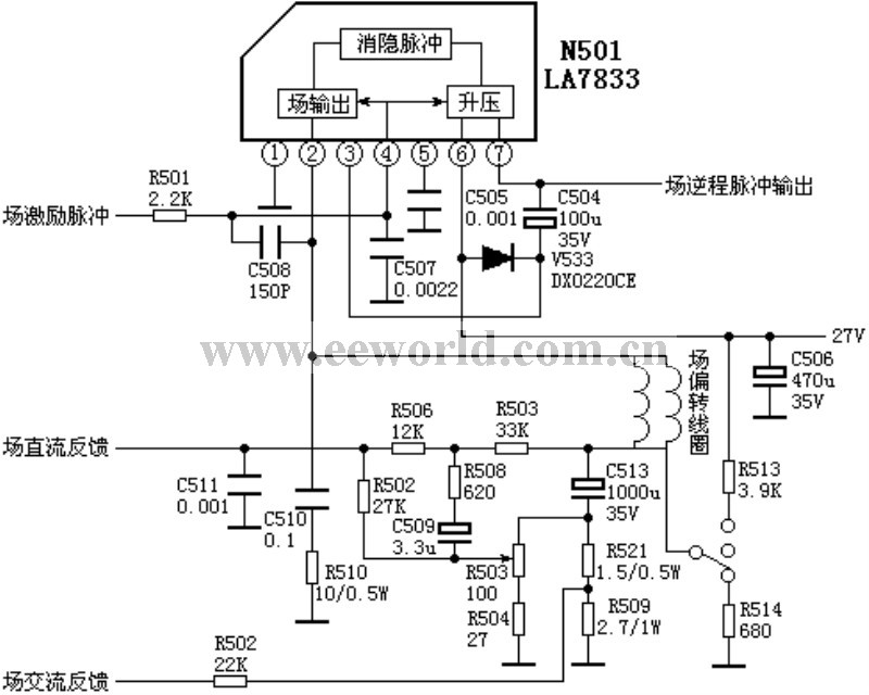 Field output circuit: LA7833