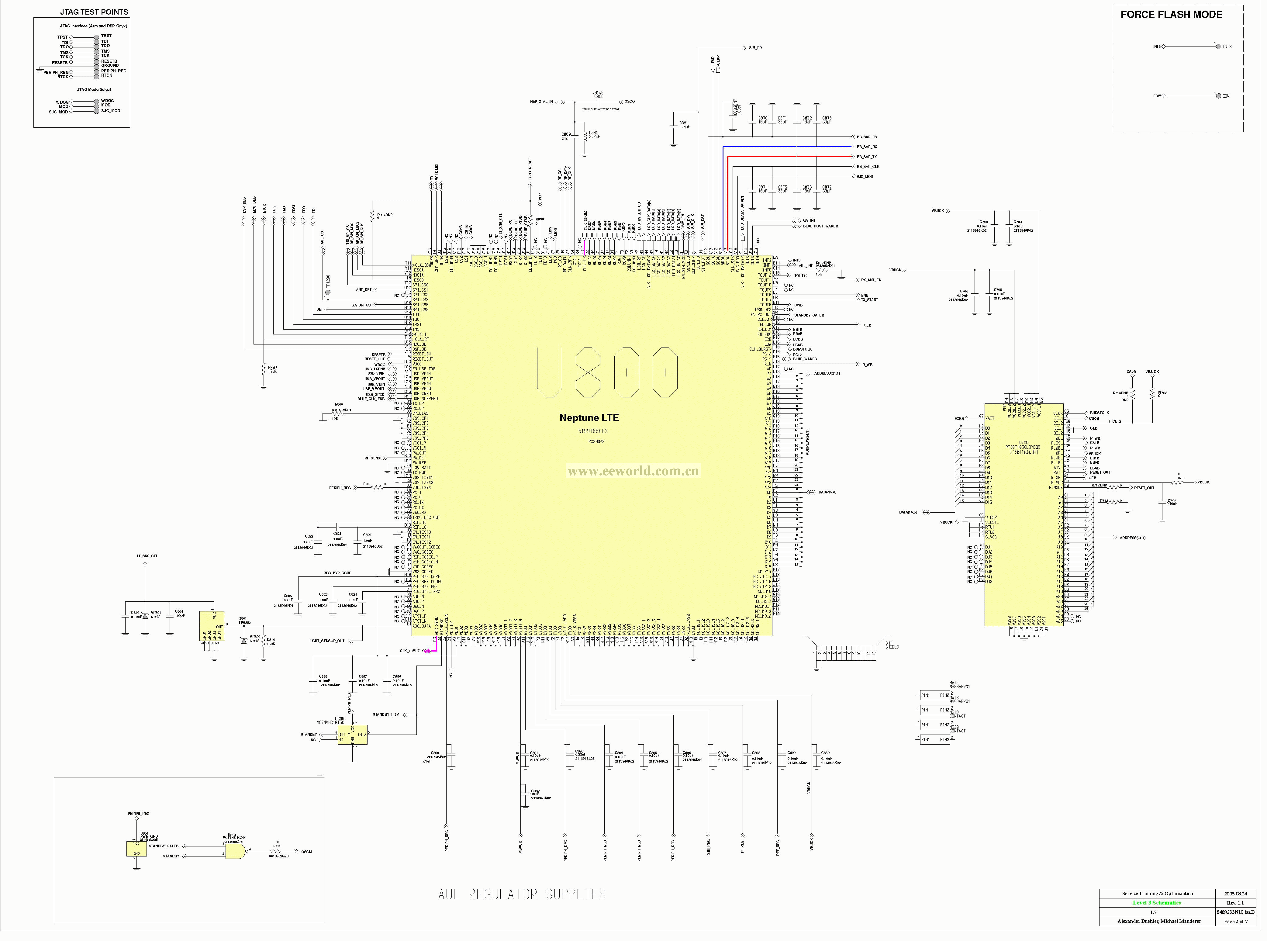 (Classic) Motorola L7 mobile phone schematic 2/7