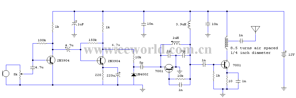 4-tube transmitter schematic diagram