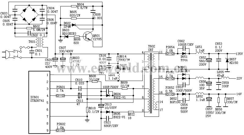 Absolutely usable switching power supply: SONY F29 power supply