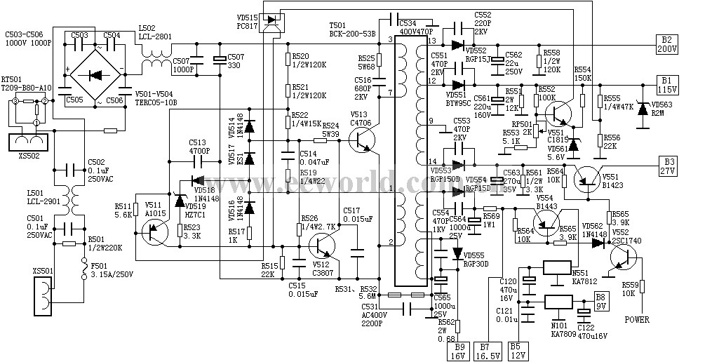 Absolutely usable switching power supply: A3 power supply