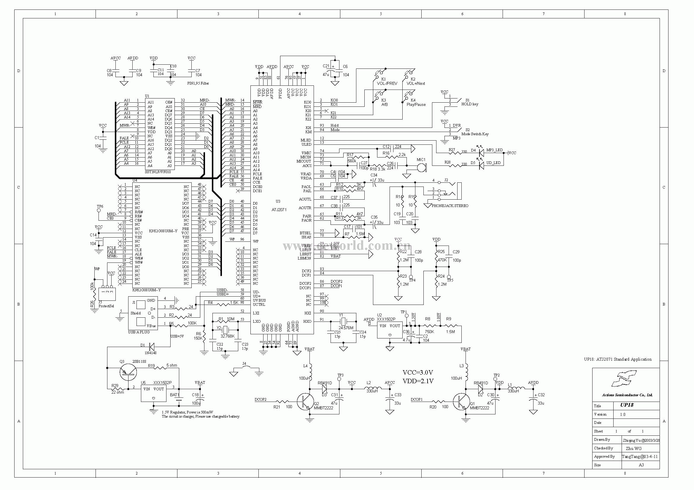 MP3 circuit diagram 8