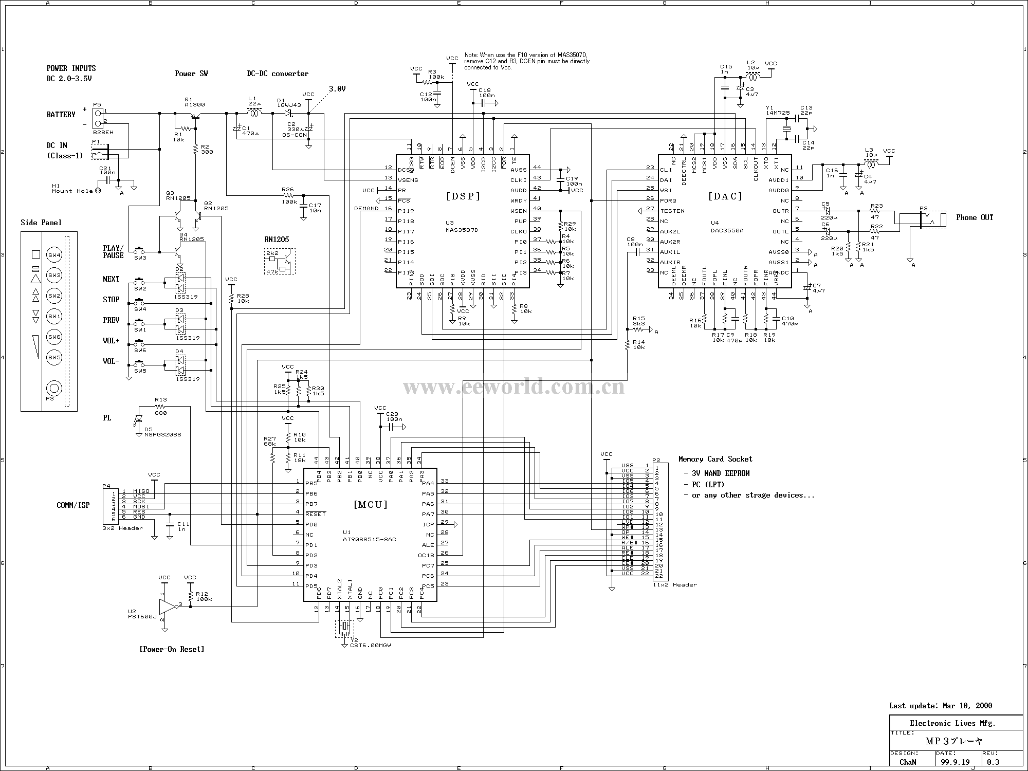 MP3 circuit diagram 7