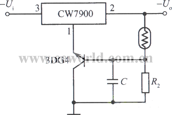 Light-controlled regulated power supply (output voltage rises when illuminated)