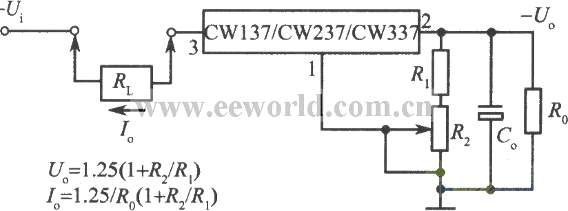 CW137组成的可调恒流源电路