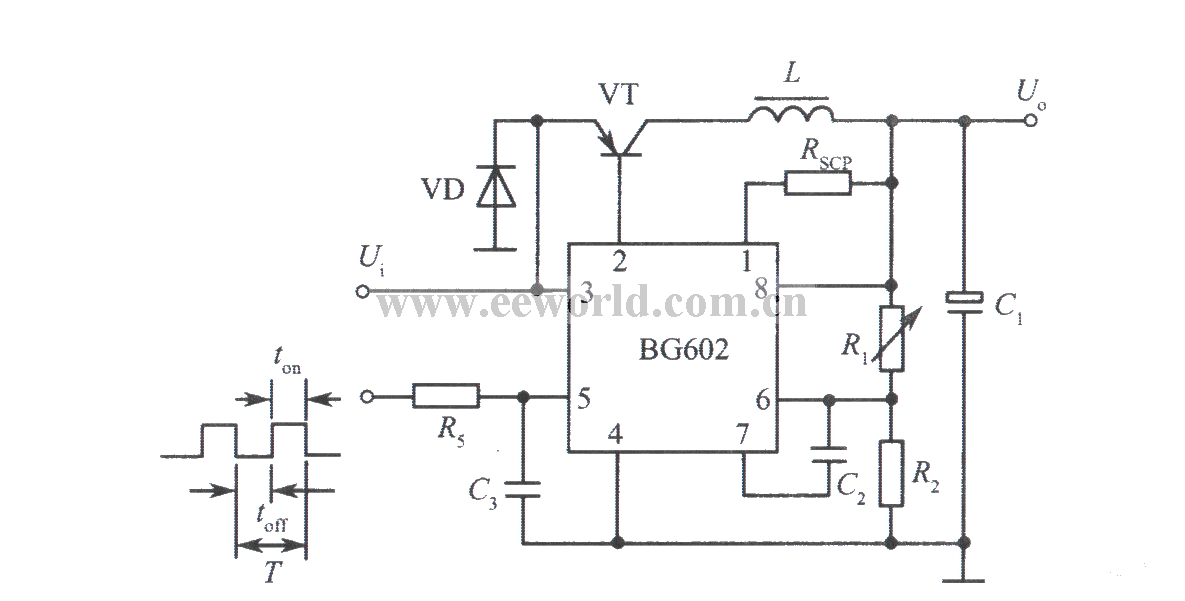 用BG602组成的他激开关式集成稳压电源