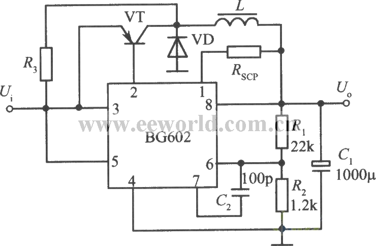 用BC-602组成的自激开关式集成稳压电源