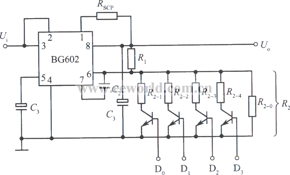 用BG602组成的逻辑控制的集成稳压电源