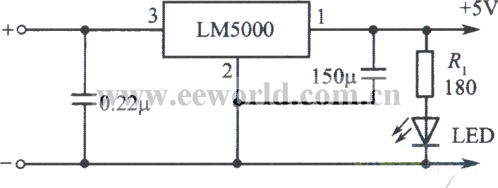 LM5000集成稳压器构成的3A稳压电源电路（给TTL集成电路供电）