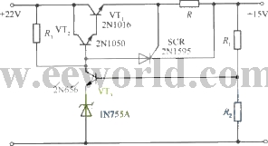 采用可控硅保护的l5V稳压电源电路