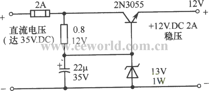 12V稳压器简单电路之二