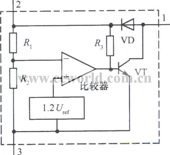 欠压专用集成芯片MC3X164系列内部电路框图