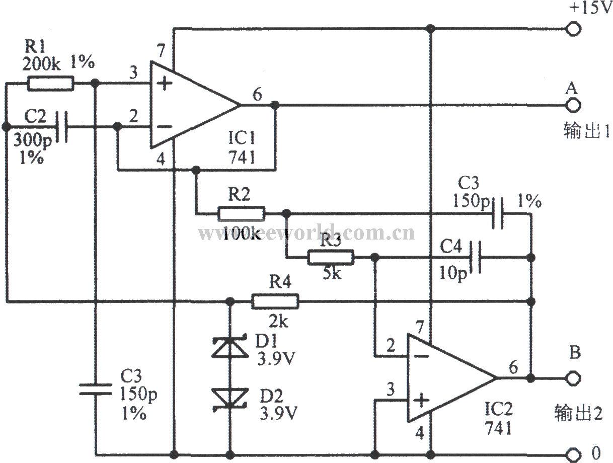 Stable sine wave oscillator