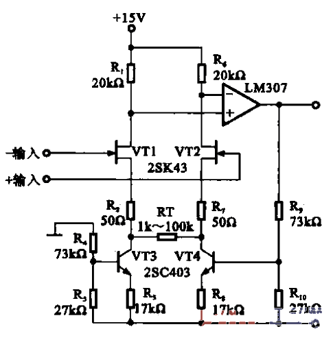 2. Common <strong>high input impedance</strong> buffer<strong>amplification circuit</strong>.gif