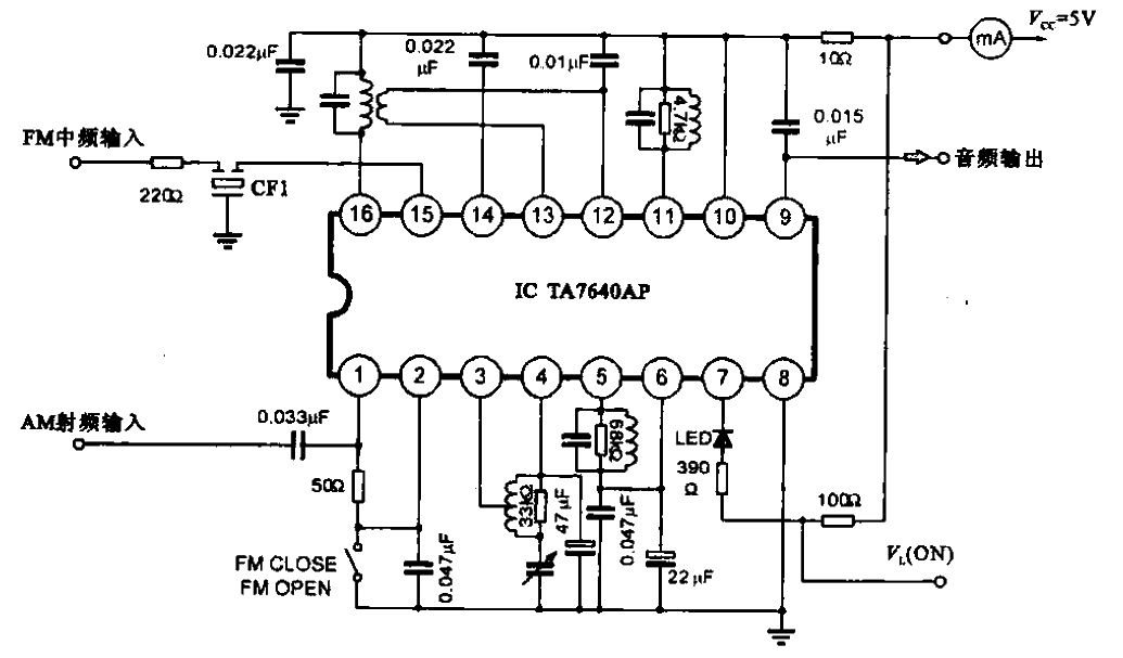 5.<strong>FM</strong>-AM<strong>Tuner</strong><strong>Circuit</strong>(U<strong>TC</strong> TA7640AP).gif