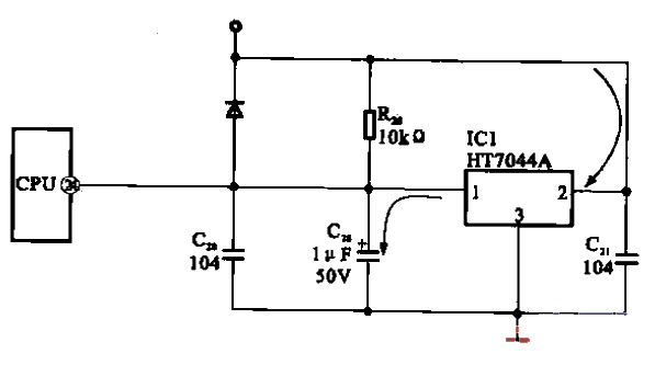 Microprocessor reset circuit