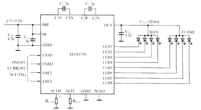 MAX1516<strong>Charge Pump</strong> can<strong>Drive Circuit Diagram</strong>