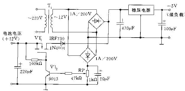 AC and DC inflow automatic switching circuit diagram