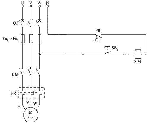 Motor inching control circuit