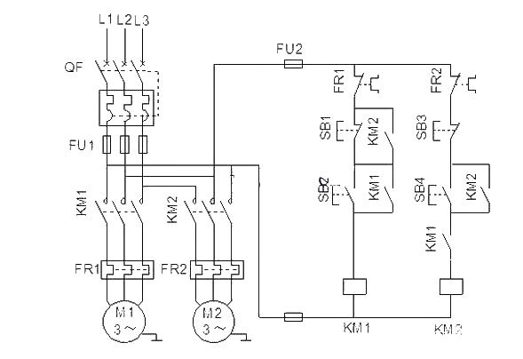 Complete electric drag control circuit diagram