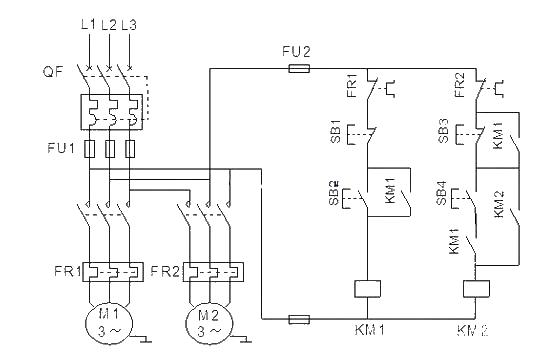 Complete electric drag control circuit diagram