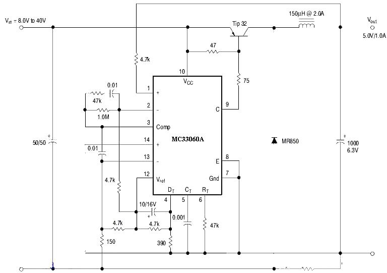 MC33060 buck chopper circuit