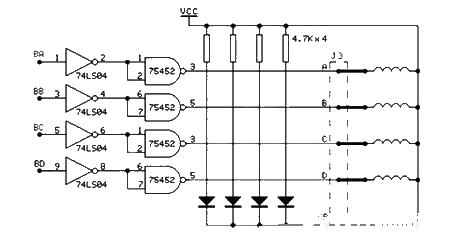 A stepper motor and its driving principle circuit diagram