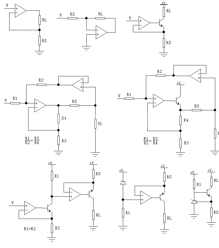 Comparison of various<strong>VI</strong>conversions and<strong><strong>constant current sources</strong></strong><strong><strong>Circuit diagram</strong></strong>.gif