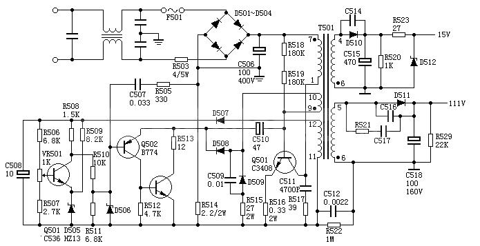 Sanyo 80P<strong><strong>Switching power supply circuit diagram</strong></strong>.jpg