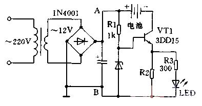 Single tube constant current charger circuit diagram