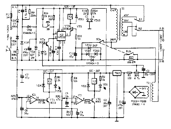 <strong><strong>Phase</strong></strong>Compensation<strong><strong>AC Voltage Stabilizer</strong></strong><strong><strong>Circuit Diagram</strong></strong>. gif