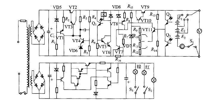 Photoelectric stabilized power supply circuit