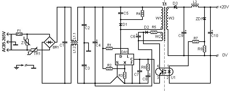 60 watt laptop battery charger circuit