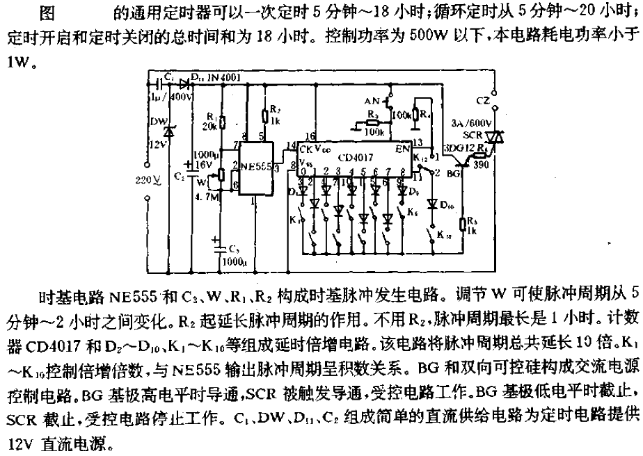 Universal timing controller circuit