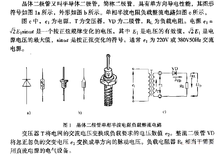 <strong>Crystal diode</strong>Single-phase half-wave<strong>Resistive load</strong><strong>Rectifier circuit</strong>.gif