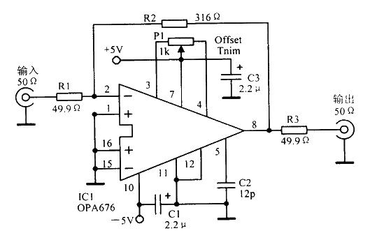 Homemade broadband video amplification circuit diagram