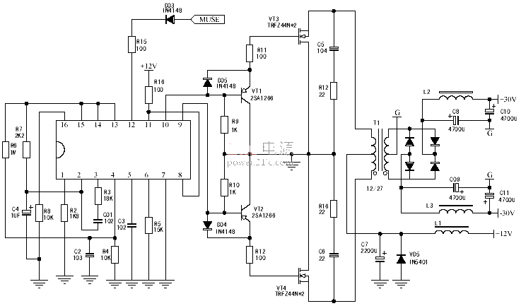 <strong>Car audio</strong><strong>Power supply</strong>DC-DC<strong>Converter circuit</strong>