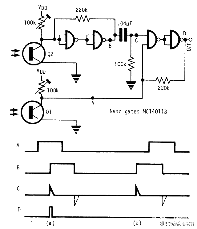 One-way sensor circuit