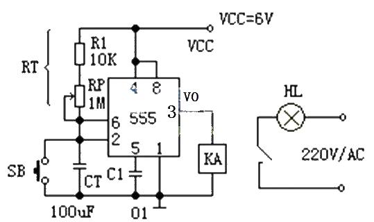 555 Photo Exposure Timer<strong>Circuit Diagram</strong>