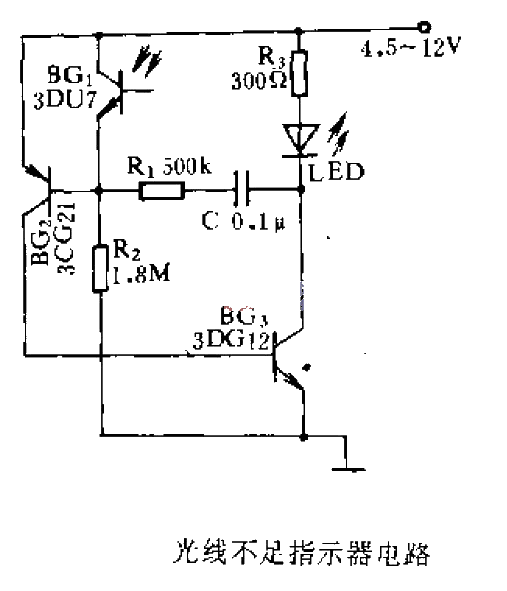 Low light indicator circuit