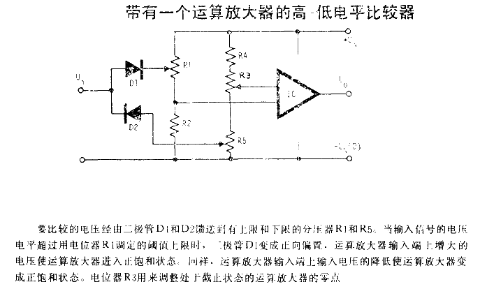 High and low<strong>level</strong><strong>comparator</strong> with an<strong>op amp</strong>.gif