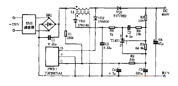 <strong><strong>PFC</strong></strong><strong><strong>Boost type</strong></strong>pre<strong><strong>voltage regulator</strong> composed of TOP </strong><strong><strong>Circuit diagram</strong></strong>.gif