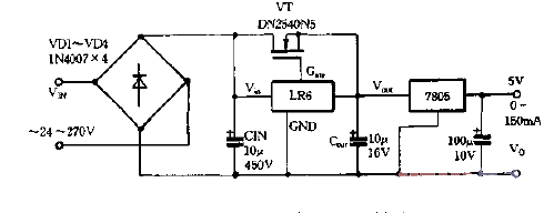 Voltage stabilization<strong><strong>Power supply circuit diagram designed with LR6</strong></strong>.gif