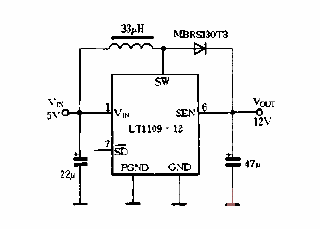 LT1109-12<strong><strong>Application Circuit Diagram</strong></strong>.gif